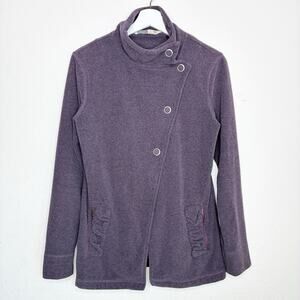 Athleta Asymmetrical Ruched Pocket Snap Cardigan S